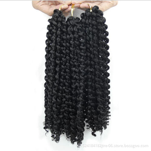 Japanese high temperature fiber jerry curl 3x braiding hair